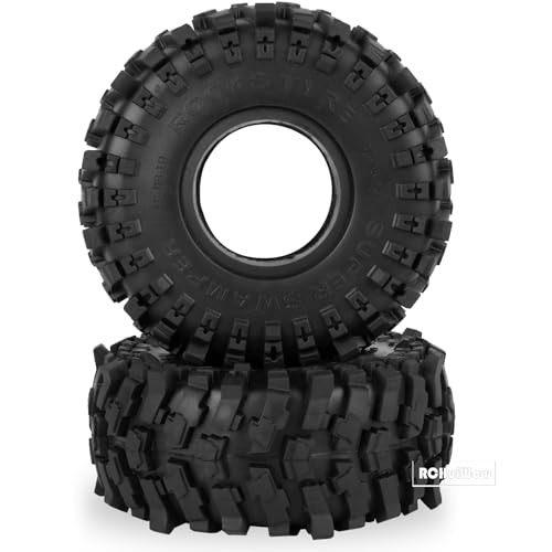 1.9" Beadlock Tires for 1/10 RC Crawler SCX10 SCX10 II SCX10 III TRX4 Red cat GEN7 8 RC 4WD,1.9 Beadlock Tires RC Tires 1.9 Crawler Tires Rubber Tires,4PCS