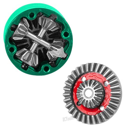 RC Front & Rear Differential Input Gear Kit Upgrades Part for 1/16 H16BM H16PL H16GT H16DR 16207 16208 16209 16210,1/14 14209 14210 14301 14303 Diff,Green - color: Green-(2pcs）
