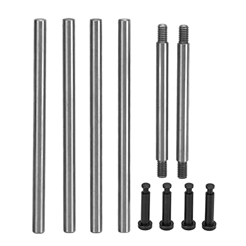 RC Car Suspension Parts, Hingepin Kingpin Set Steel Arm, Durable Lightweight for 1/10 Scale RC Buggy Off Road Truck Enthusiasts