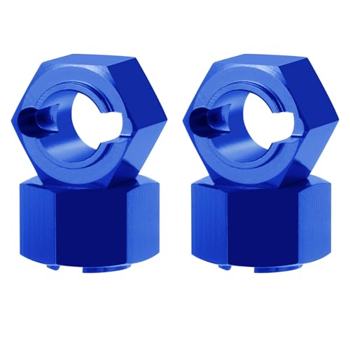 7mm Wheel Hex Hubs Extenders Adapter Kit for Losi Mini-T 2.0 & Mini-B | 1/16 1/18 RC Off-Road Car Truck Blue 4pcs Aluminum - color: Blue