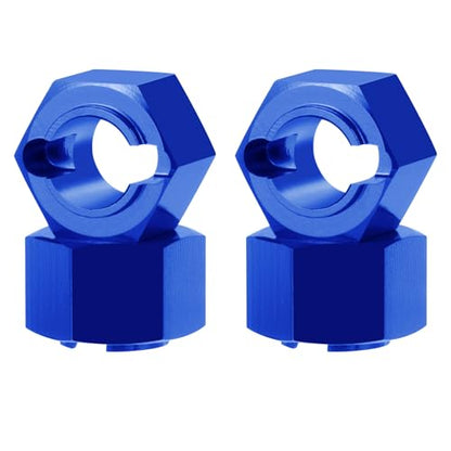 7mm Wheel Hex Hubs Extenders Adapter Kit for Losi Mini-T 2.0 & Mini-B | 1/16 1/18 RC Off-Road Car Truck Blue 4pcs Aluminum - color: Blue