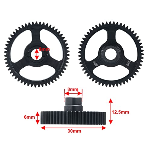 Steel Spur Gear 55T 48P Gears for 1/10 Ford Bronco 4-Tec 2.0 | RC Car Upgrade Parts - style: 55T