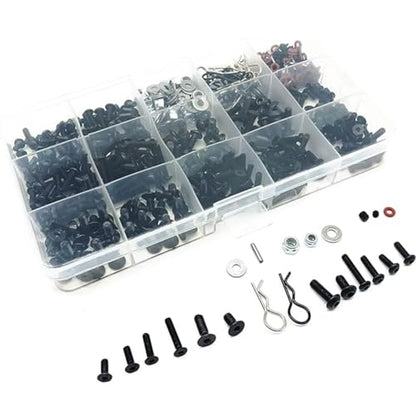 For Cars Trucks Crawler 537pcs For Universal RC Screw Kit Screws And Fastener Set Hardware Upgrades Accessories RC Car DIY Parts