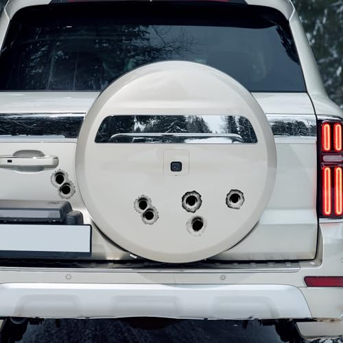 3D Bullet Hole Car Stickers, Bullet Hole Stickers, Simulation Stereoscopic Fake Gun Bullet Holes Sticker, Automotive Tattoo Hood or Door Decoration Sticker for Bumper Door Window (Style A)