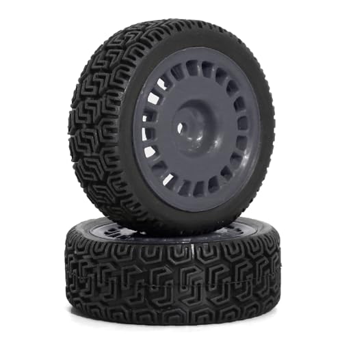 1/10 RC On-Road tires 68mm 4 PCS Rally Tires General Purpose Grip Soft Material Tread For 1:10 Tamiya xv02 Maze Tires Lc Off-Road 94123 Kyosho FW06%t048 (Gray, 3) - color: Gray