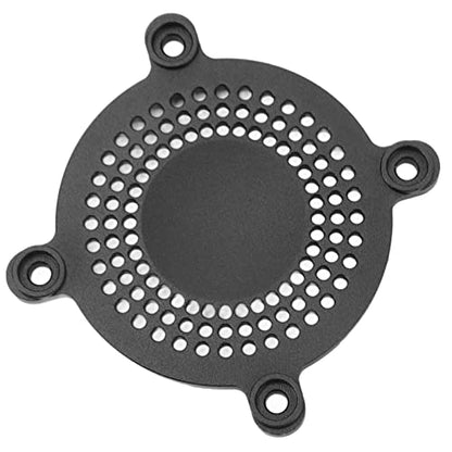 RC Fan Cover 50mm Aluminum Alloy CNC Machining ESC Cooling Fan Cover, Lightweight Protective Cover for RC Car ESC with Enhanced Heat Dissipation and Rugged Design (Black) - color: Black