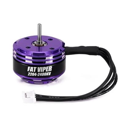 INJORA Fat Viper 2204 2400KV Brushless Outrunner Motor for 1/18 TRX4M - size: 2400KV Motor without Transmission