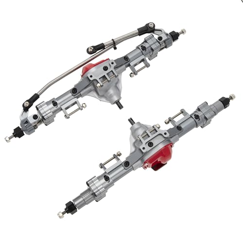 DKKY Portal Axles Kit for Axial SCX10 & SCX10 II 90046 90047 D90 D110 1/10 RC Crawler Upgrades Parts (Titanium) - color: Titanium