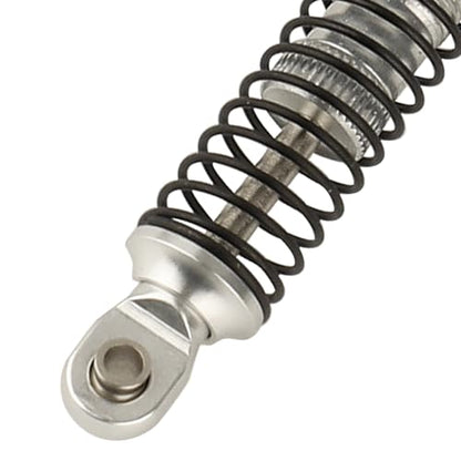4PCS 53mm/59mm/65mm/78mm Aluminum Shocks Absorbers Oil Threaded Damper for 1/18 RC Crawler TRX4M TRX-4M Bronco Defender K10 Upgrade Parts (53mm-silver) - color: 53mm-silver