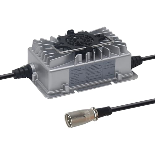 24V 8A Battery Charger for Sealed AGM, Gel, Jazzy, Pride, Shoprider, Invacare Pronto M51, 24BC8000T-1, Sunrise Medical, Quickie, Drive Medical, Dalton Medical, MPV-5, XLR Plug Waterproof IP65
