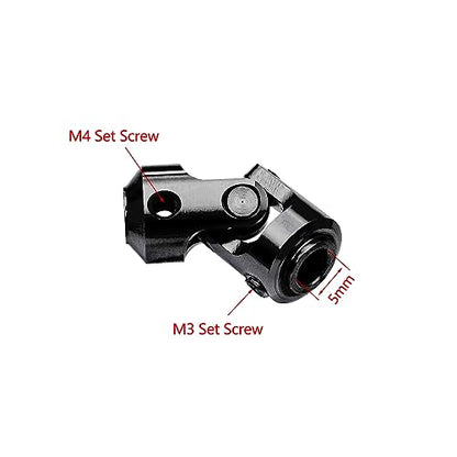 Steel Cut to Length Driveshaft Universal Joint Drive Shaft for 1/10 RC Crawler LCG Rigs Sportys Scalers Capra SCX10 Pro 68-229mm, 2PCS (Black) - color: Black