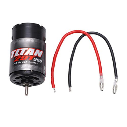 550 Brushed Motor 320A ESC, 320A Two Way Brushed ESC Brushed Motor with ESC for RC Car Crawler (29T) - style: 29T