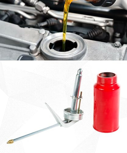 2PCS Oil Can,Car Accessories Oil Can Pump Oiler with Spout,Hand Pump Gun Oiler Spray Cans,Automotive Replacement Engine Oils Pumps,Used in Bicycles,Motorcycles,Automobiles,and Other Industries