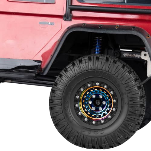 RC 1.9”Wheel Rims for 1/10 SCX10 90046 AXI03007 TRX4 TRX6 VS4-10 Gen7 Gen8 MST CFX D90 RC Crawler,1.9 Beadlock Super Heavy Brass & Aluminum Deep Dish Wheel Rims(4PCS) Colour - color: Colour/4pcs