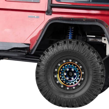 RC 1.9”Wheel Rims for 1/10 SCX10 90046 AXI03007 TRX4 TRX6 VS4-10 Gen7 Gen8 MST CFX D90 RC Crawler,1.9 Beadlock Super Heavy Brass & Aluminum Deep Dish Wheel Rims(4PCS) Colour - color: Colour/4pcs