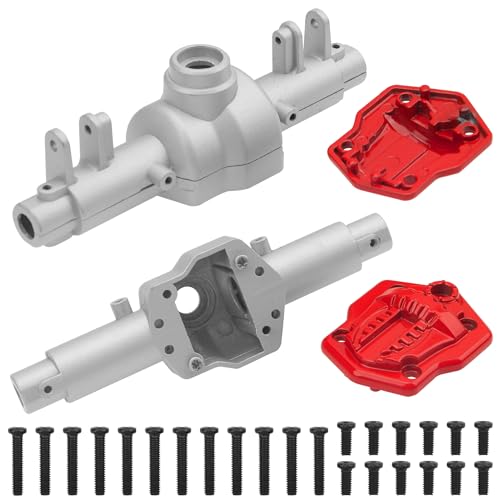 Metal Front Rear Axle Housing Upgrade Part Compatible with MN128 G500 MN86K MN86KS MN86 MN86S 1/12 RC Car (Silver) - color: Silver