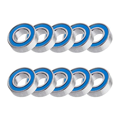 Professional RC Ball Bearings Double Rubber Sealed for Traxxas Arrma Axial Team Associated Losi Redcat Racing RC4WD Tamiya HPI (10-Pack) (6x12x4mm) - size: 6x12x4mm