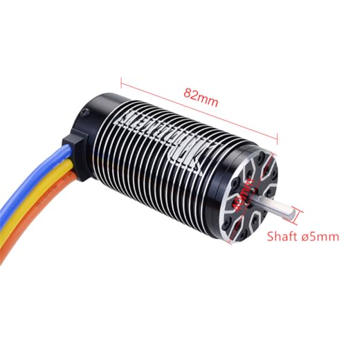 Rocket 4082 2060KV Sensorless Brushless Motor Shaft ø5mm for 1/8 RC Drift Racing Car Monster Truck Buggy Off-Road RC Car - size: 2060KV, style: Rocket 4082