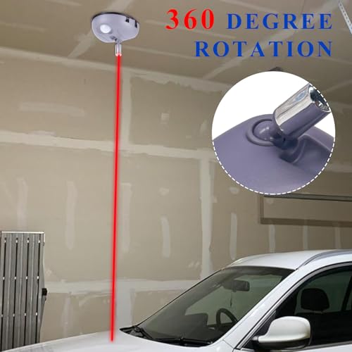 Sun Walker Dual Laser Garage Assist Parking Guide Aid, 360 Degree Adjustable Laser Park Assist Sensor with AC Adapter, Wider Angles Motion Activated Garage Parking Aid for Most Vehicles