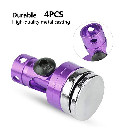 4pcs RC Magnetic Body Post, RC Car Magnetic Shell Post Model Car Invisible Body Post Mount Invisible Body Body Mount, Electric RC Car RC Car for SCX10 4WD 1:10()