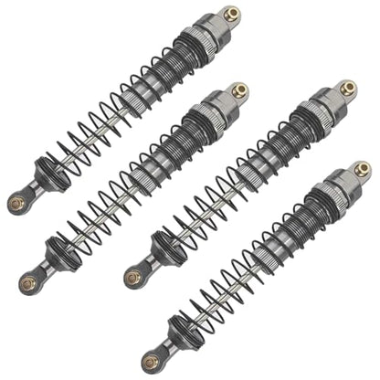 RC Crawler Shock Set, Metal Oil-Filled Dampers for Axial SCX10 90046 AXI231017 TRX-4 D90 Wraith 1/10 Scale Upgrade Shocks(gray, 110mm)