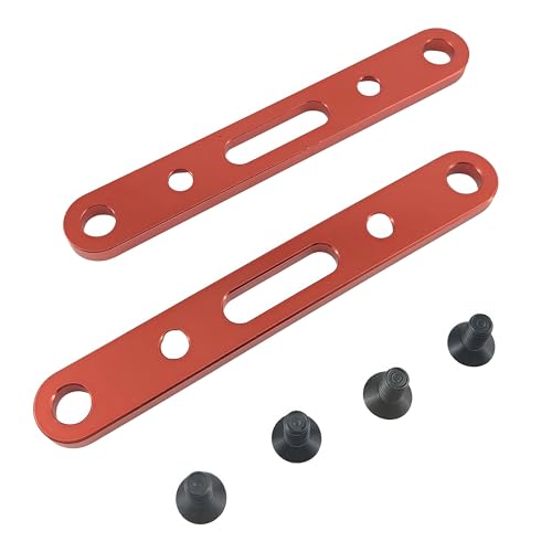 Suspension Arm Mount Set for ARRMA Mojave 4X4 4S BLX RC Truck (Red) | Aluminum Alloy,Front,Rear,1/8 Scale,ARA320589 Compatible,ARA320590 Compatible,CNC Machined,High Strength,Precision Fit - color: Red