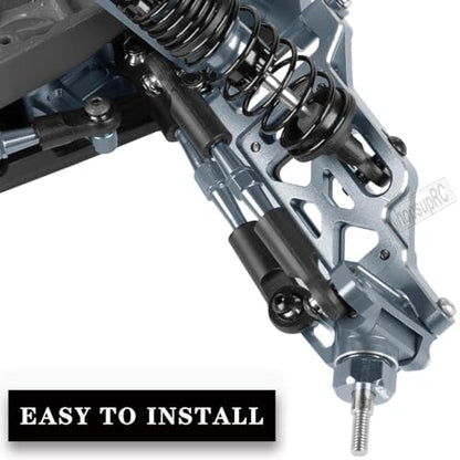 Upgrades Parts for 1/10 Slash VXL 2WD/Stampede VXL 2WD/Rustler VXL 2WD/Bandit VXL 2WD,Aluminum Front Steering Block Knuckles & C-Hubs Caster Blocks & Rear Hubs Hops Up,Titanium - color: Titanium(upgrades Parts)