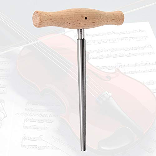 Violin Reamer, Precision Tool for Violin Peg Hole Reamer, 3/4 & 4/4 Sizes, 1:30 Taper, Steel Body with Wood Handle, for Violin Players, Music Teachers, and Instrument Repair Professionals, for Home Practice, Music Schools, and Professional Repairs