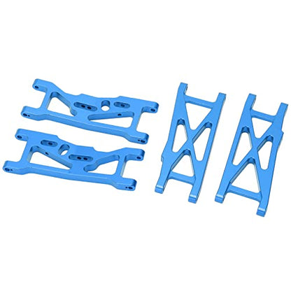 RC Aluminum Front and Rear Suspension Arms for LOSI 22S SCT 1/10 RC Short Course Truck Upgrade Parts(Blue) - color: Blue