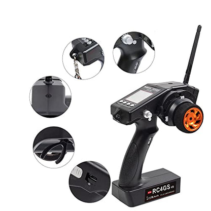 Radiolink RC4GS V3 2.4G 5 Channels RC Transmitter and Receiver R6FG Gyro Radio Remote Controller for Crawler Truck Car Boat