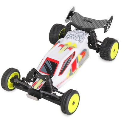 GLOBACT RC Tail Wing Carbon Fiber for Losi 1/24 Micro-B 2WD Buggy (Black) - color: Black
