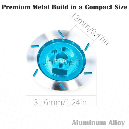 Brake Discs with 12mm Hex Hub for 1/10 Scale RC Cars - Aluminum Alloy Upgrade Kit for Drift, On-Road Car - CNC Machined Performance Part with Anodized Finish Sky Blue - color: Sky Blue
