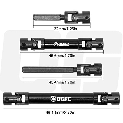 OGRC SCX24 Steel Center Drive Shaft for SCX24 Gladiator Dodge Power Wagon