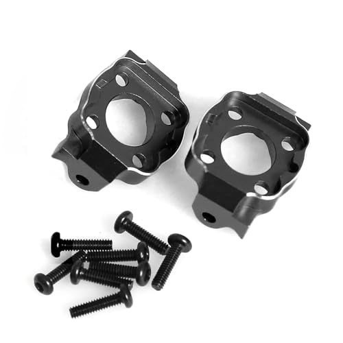Aluminum Front C Hub Carrier C-seat RC Upgraded Parts for LOSI 1/18 Mini LMT 4X4 Brushed Monster Truck RTR-LOS01026 RC Car, Black - color: Black C-seat