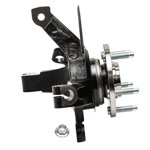 Detroit Axle - Front Right Steering Knuckle CV Axle for Ford Escape | Mazda Tribute Mercury Mariner, Passenger Side CV Axle Shaft Steering Knuckle & Wheel Bearing Hub Replacement - size: 2UX47677/Pair