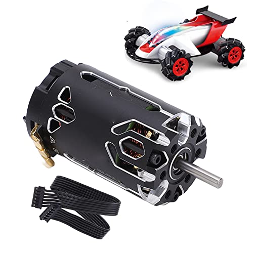 Sensored Brushless Motor, 10.5T Sensored Motor High Efficiency 380 V2S 250W RC Motor for 1/12 and 1/14 Scale Remote Control Car