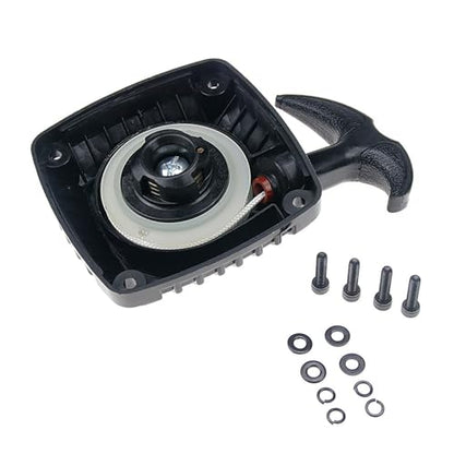32CC 35CC 36CC Engine Easy-Start Dustproof Pull Starter (Black) | for 1/5 HPI ROFUN ROVAN KM Baja LT FG GoPed RedCat Rc Parts - color: Black