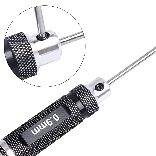 Hex Screwdriver Set 0.9mm 1.27mm 1.3mm 1.5mm 2.0mm 2.5mm 3.0mm 7pcs Hex Head Allen Wrench RC Tools Kit Fit Traxxas Arrma Axial Losi Redcat