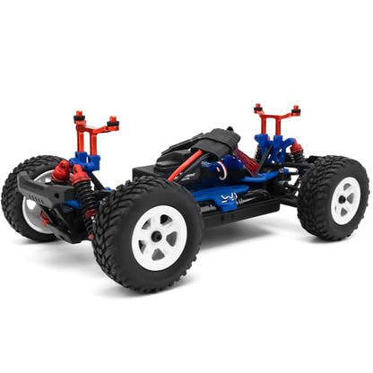 Aluminum RC Front Rear Body Mount Post for 1/18 Tra-xxas Latrax Desert Prerunner SST RC Car Upgrades (Red) - color: Red