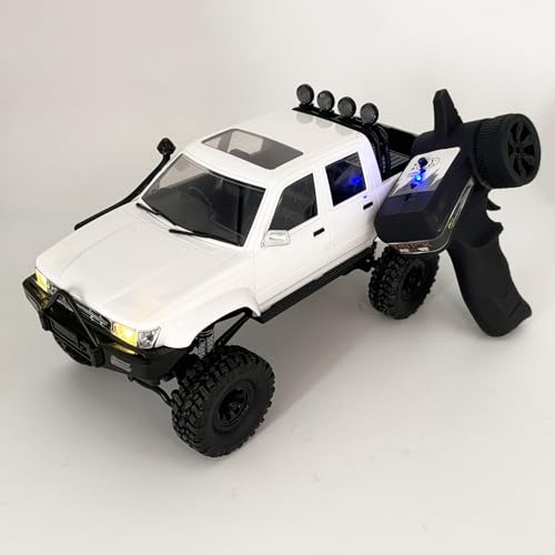 WPLDEWAN WPL C64-1 RC Crawler 1/16 Scale RC Truck 4x4 Off Road | Remote Control Rock Crawler All Terrain Pickup RTR 260 Motor Upgraded Chassis 2.4GHz Proportional Control Adult