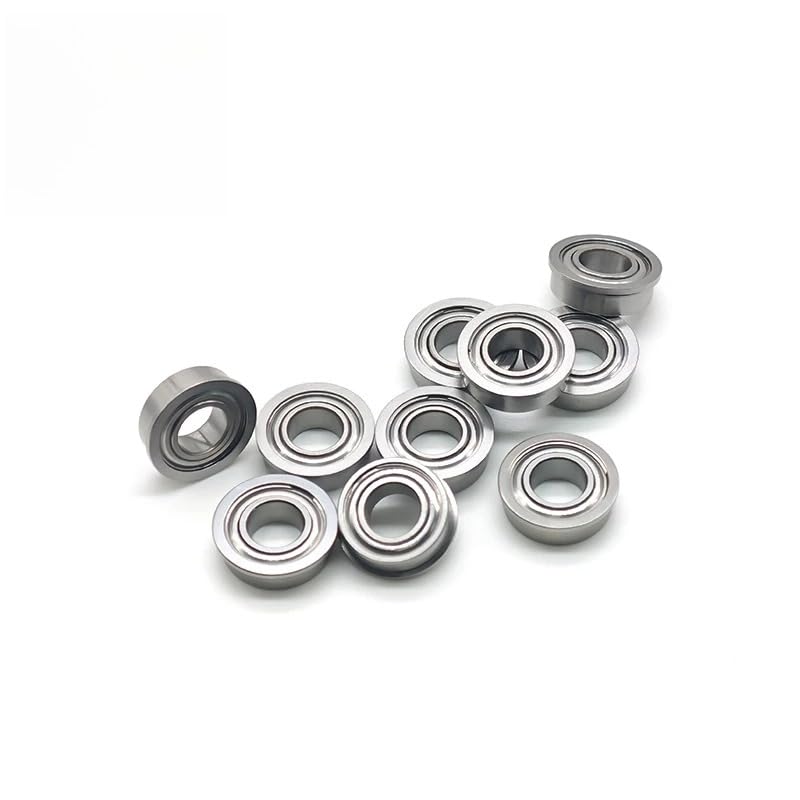 10PCS MF126ZZ 6x12x4 mm Bearing ABEC-7 Miniature Flanged MF126Z Ball Bearings MF126 ZZ - size: MF126ZZ 6x12x4
