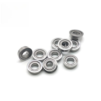 10PCS MF126ZZ 6x12x4 mm Bearing ABEC-7 Miniature Flanged MF126Z Ball Bearings MF126 ZZ - size: MF126ZZ 6x12x4