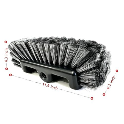 11.5" Car Wash Brush with Ultra-Soft Bristle for Car,Truck,RV&Boat Exterior Cleaning,Dark Gray