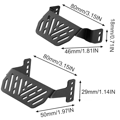 TRX4 TRX6 Chassis Armor Upgrade Set 7Pcs - Metal Chassis Armor, Axle Protector, Skid Plate & Electronics Box Armor for 1/10 RC Crawler TRX4 TRX6 82046-4 92076-4 K5 Upgrade