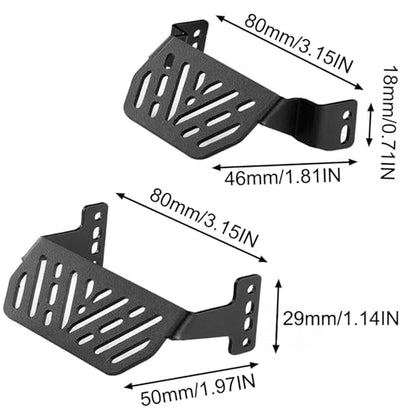 TRX4 TRX6 Chassis Armor Upgrade Set 7Pcs - Metal Chassis Armor, Axle Protector, Skid Plate & Electronics Box Armor for 1/10 RC Crawler TRX4 TRX6 82046-4 92076-4 K5 Upgrade