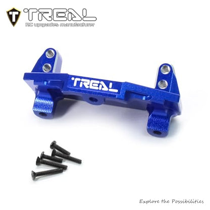 TREAL Aluminum 7075 Servo Mount Steering Servo Mounting Plate CNC machined Upgrades for 1/18 Mini LMT Monster(Blue) - color: Blue