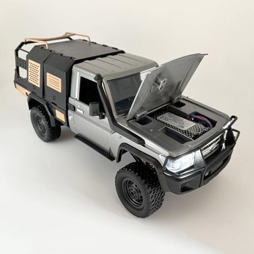 MN82S RC Crawler 1/12 Scale Remote Control Rock Crawler RC Truck 4x4 | Toyota Land Cruiser All Terrain Car Off-Road RTR 280 Motor Full Proportional Hobby Vehicle for Adult