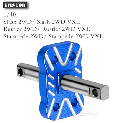 RC Differential Locker Spool Upgrades Part for 1/10 Slash 2WD(VXL),Rustler 2WD(VXL),Stampede 2WD(VXL),Bandit 2WD(VXL),Aluminum Diff Locker Mounts Hop-up,Navy Blue - color: Red(1set)