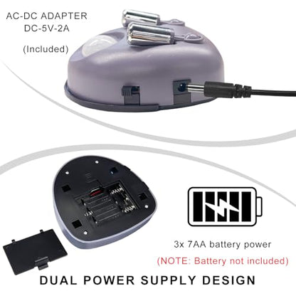 Dual Laser Garage Parking Assist Guide, 360-Degree Adjustable Wider Angles Garage Parking Sensor with AC Adapter, Park Assistant Guide System Car Stop Indicator for Automotive