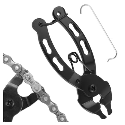 Upgraded 2-in-1 Two-Way Bike Chain Tool,Multi-Function Arc Snap Bicycle Chain Tool with Return Spring,Quick Install & Dismantle Master Link Pliers for 6-12 Speed Chains
